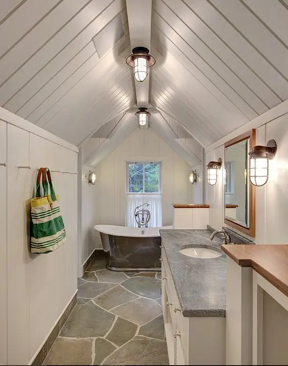 farmhouse style bathroom