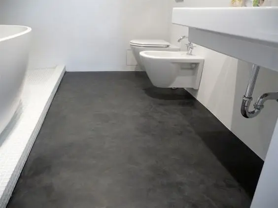 modern concrete bathroom
