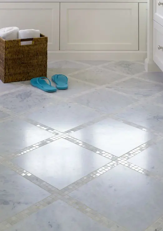 classic marble bathroom floor