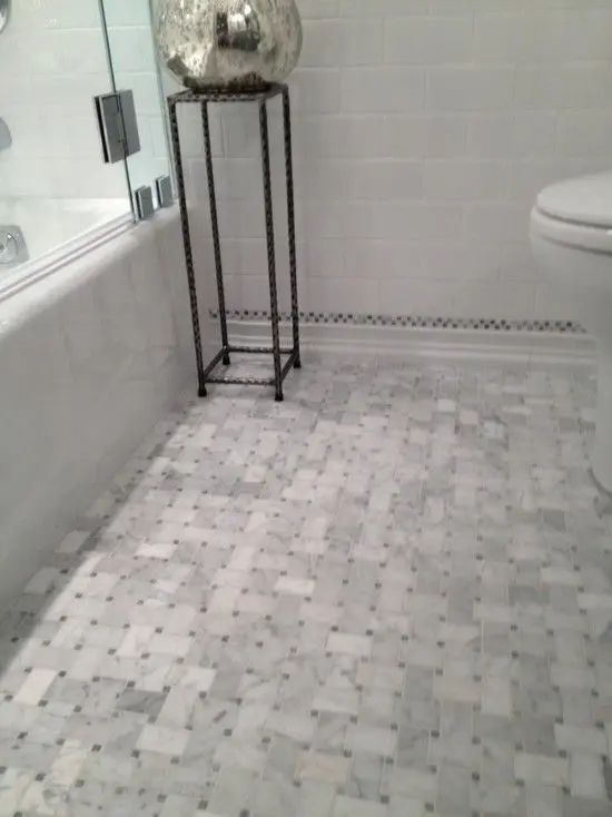 basketweave pattern bathroom floor