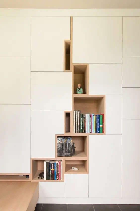 Customised Wall Cabinetry Scandinavian interior: Built-in cabinetry is the open secret of Scandinavian’s uncluttered walls