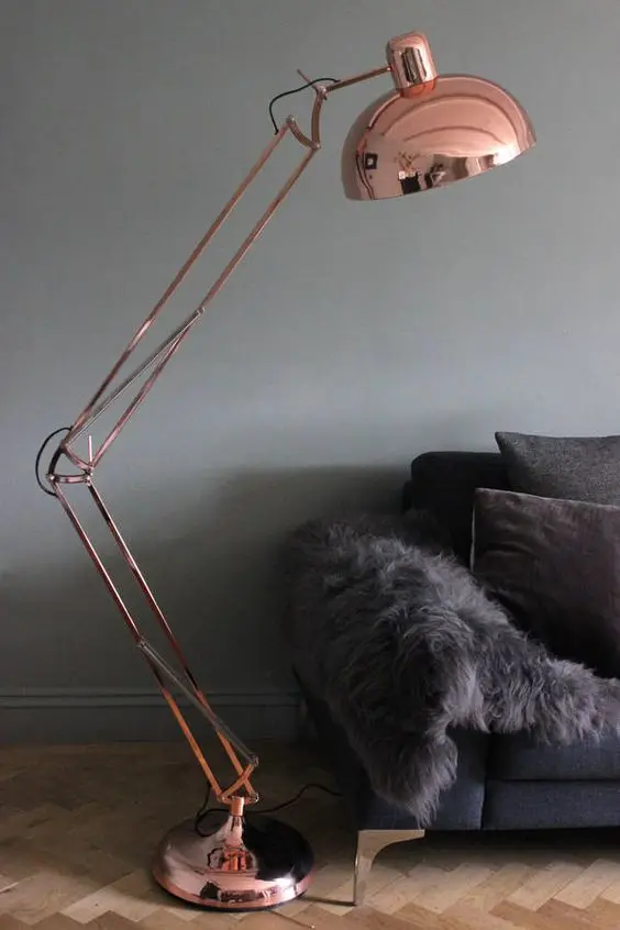 The Angled Lamp Scandinavian interior: The angled lamp is a fixture in all modern Scandinavian interior designs. They come
