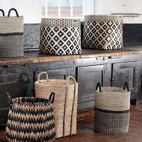 Scandinavian storage baskets