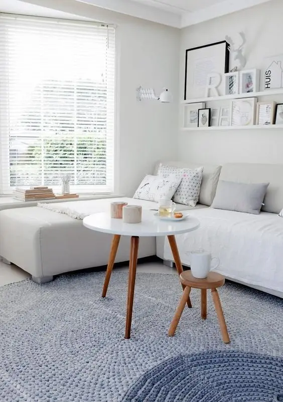 White and Cosy Scandinavian interior: Turn a corner into a cosy inviting space with some Scandinavian style decorating