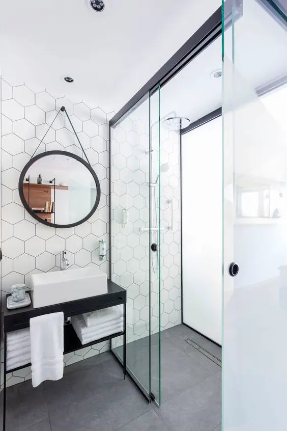 white minimalist bathroom
