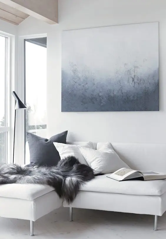 A Furry Throw Scandinavian interior: Scandinavian interiors can sometimes be too plain and unambiguous. Instantly transform