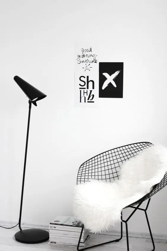 Wire Mesh Chairs Scandinavian interior: Minimalist, modern and sensible. Wire mesh chairs are eye-catching as they are