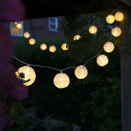outdoor lantern string lights