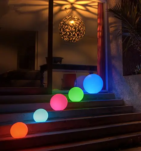 LED glowing ball outdoor lights