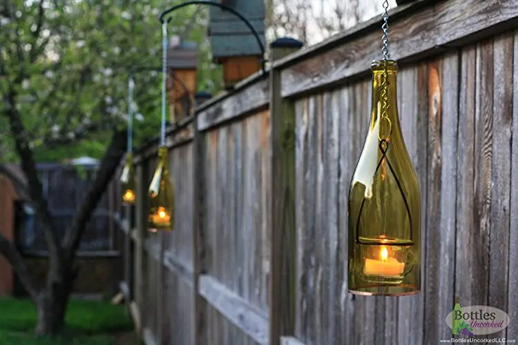hanging bottle outdoor light