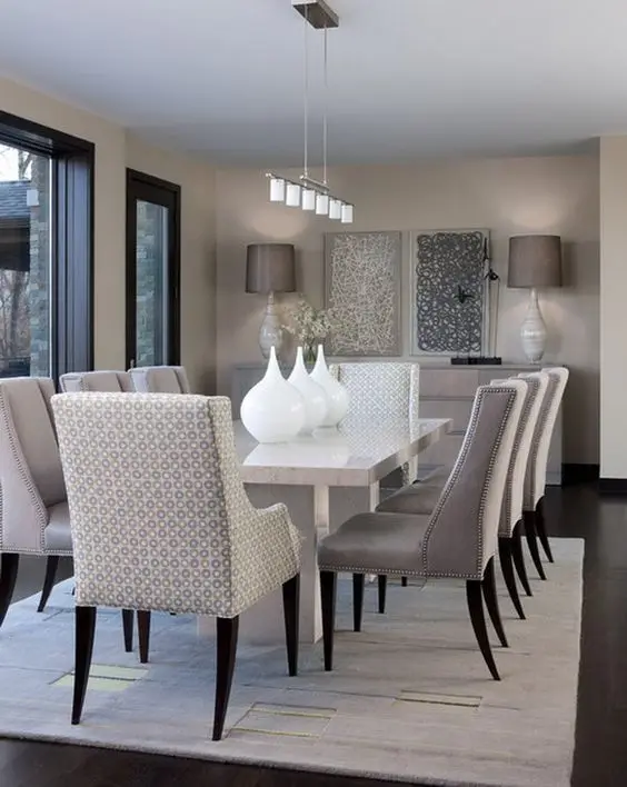 classic modern dining room