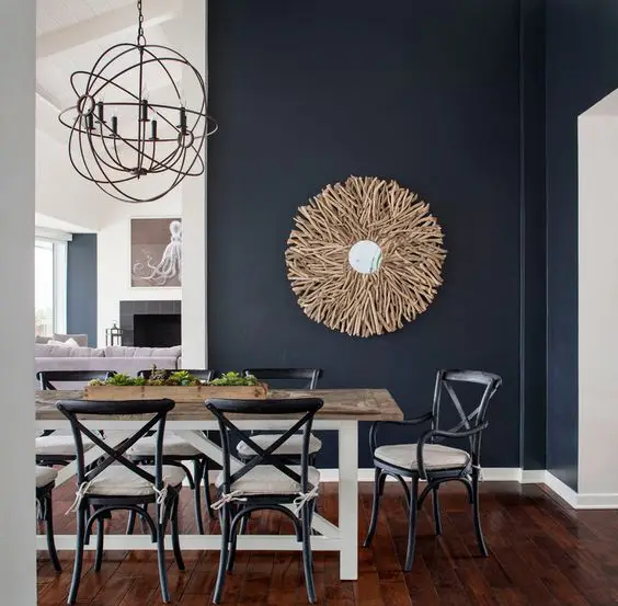 modern rustic dining room