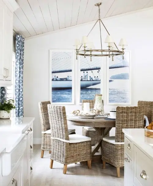 charming seascape dining room