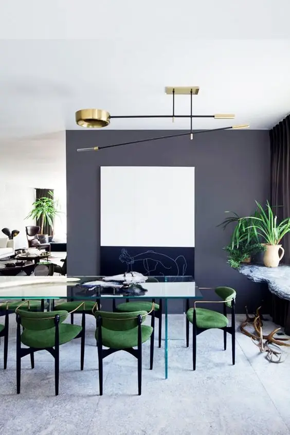 mid century modern dining room
