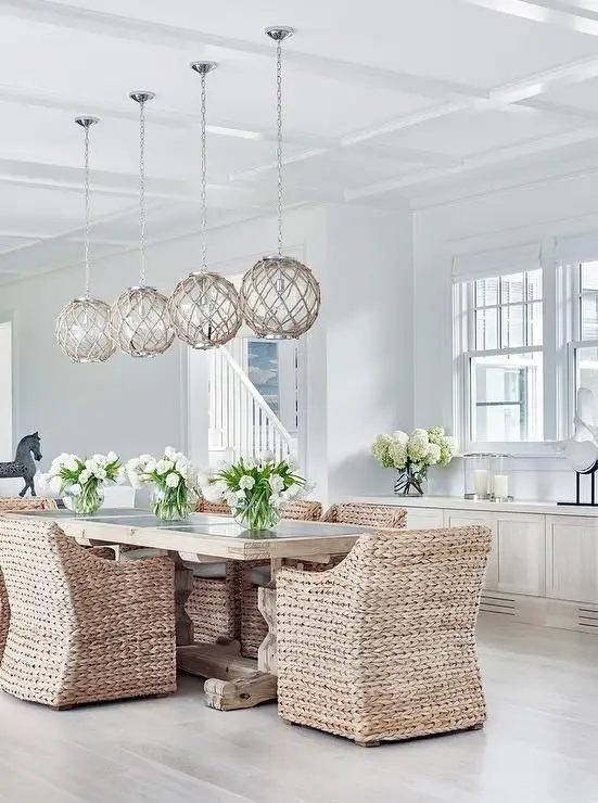 chic cottage style dining room