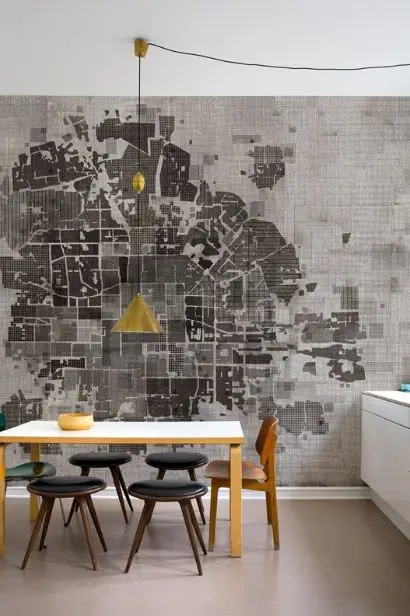 city modern dining room