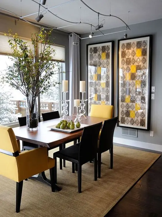 modern casual dining room