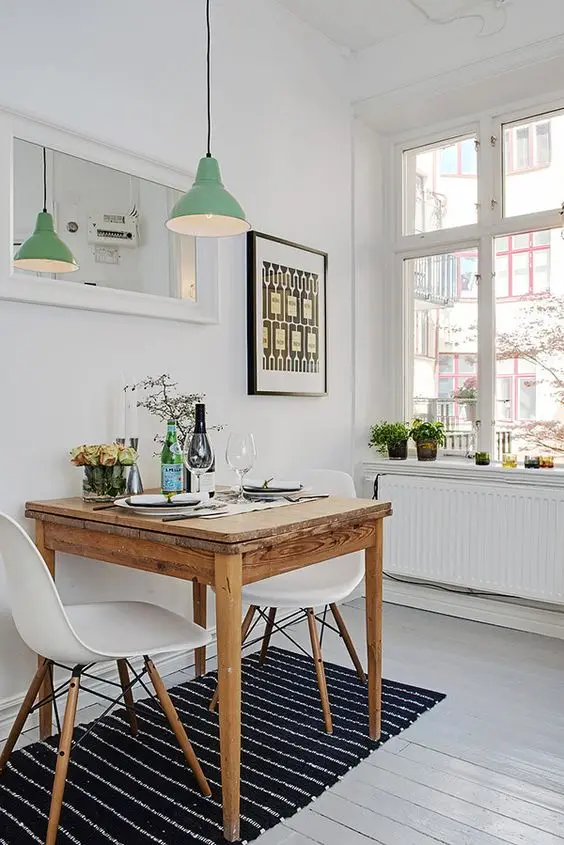modern small dining room