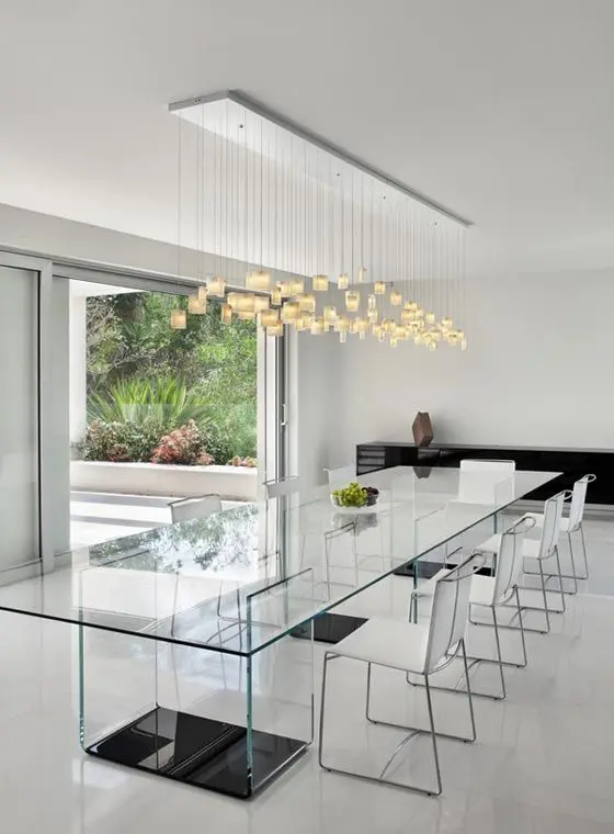 futuristic modern dining room