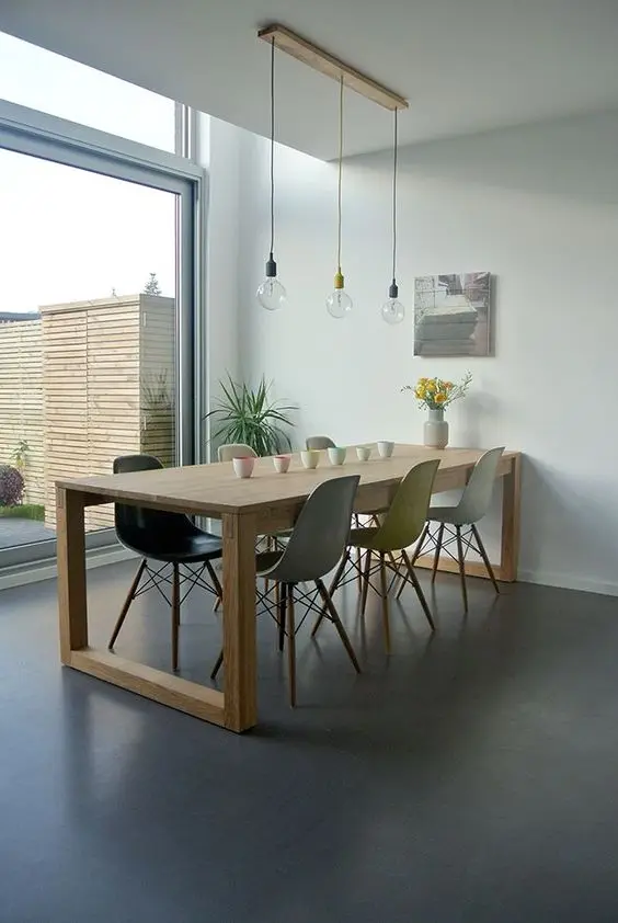 minimalist modern dining room