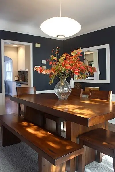 dramatic modern dining room