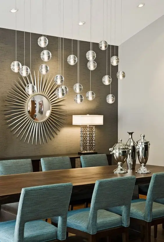 bright and modern dining room