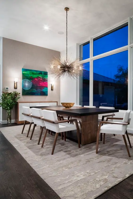 opulent modern dining room