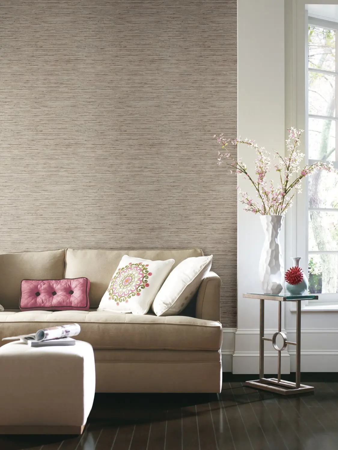 grasscloth wallpaper design for home