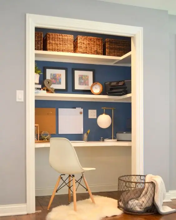 closet home office