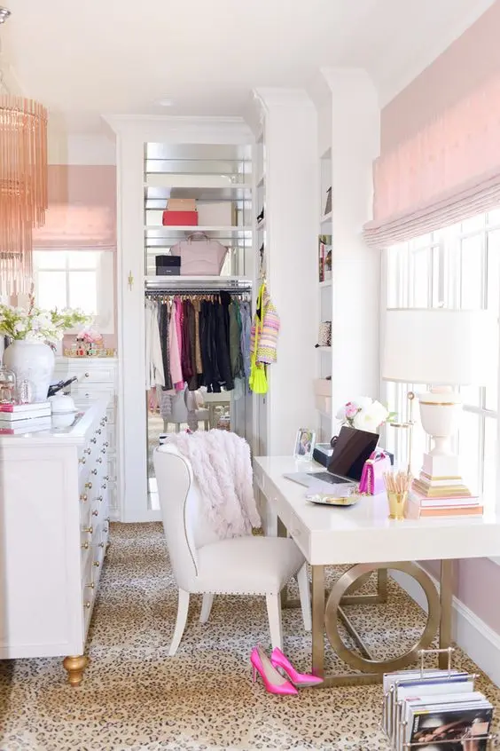 dressing room home office combo