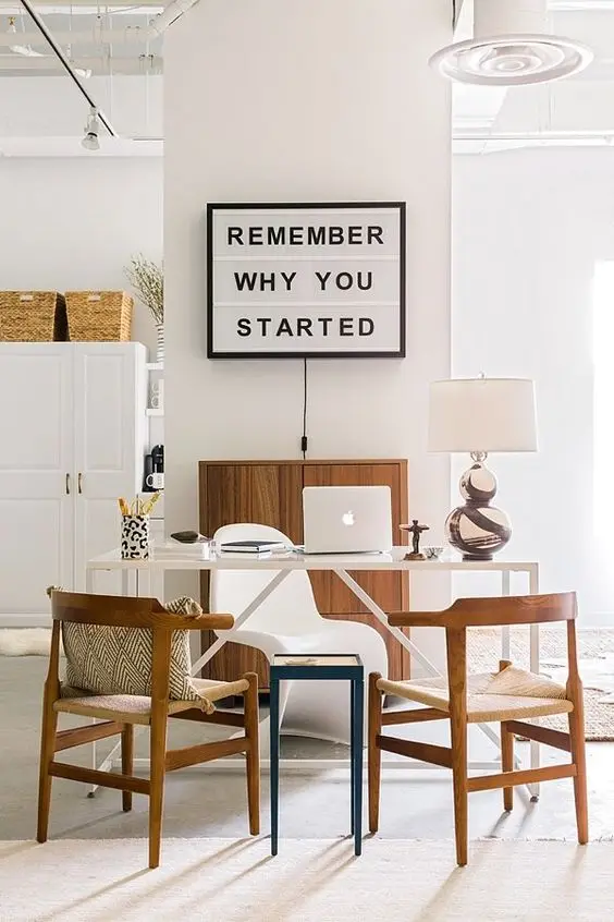 minimalist home office