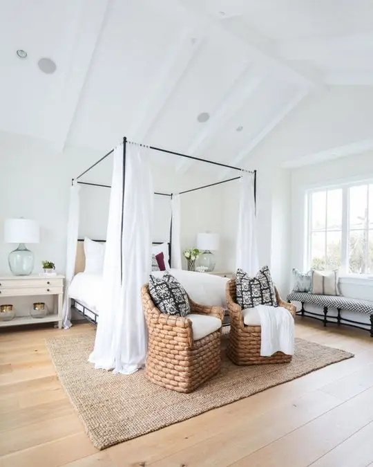 luxurious farmhouse bedroom