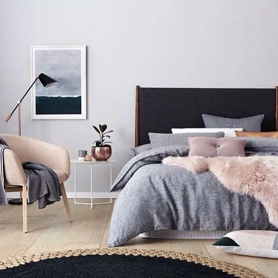 luxurious Scandinavian bedroom