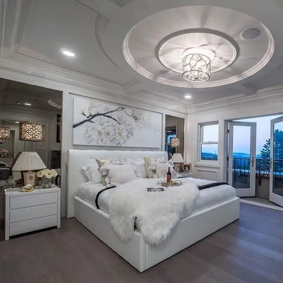 feminine luxurious bedroom