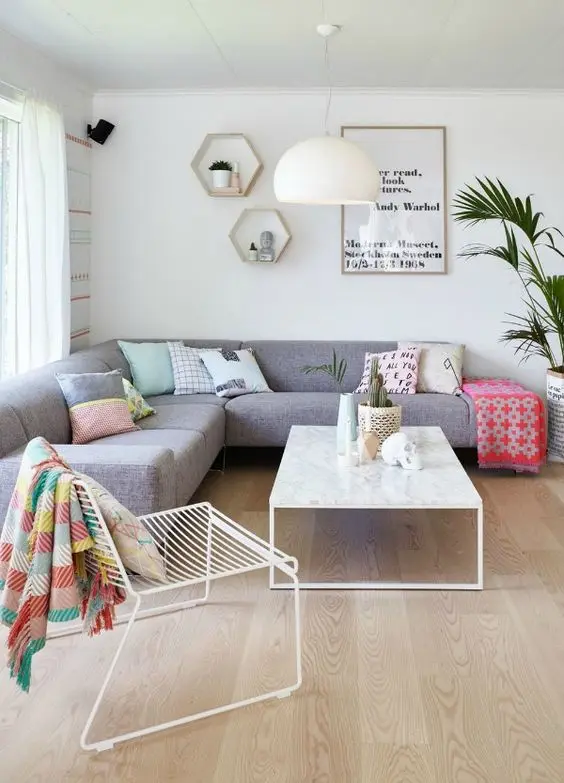 Scandinavian minimalist living room