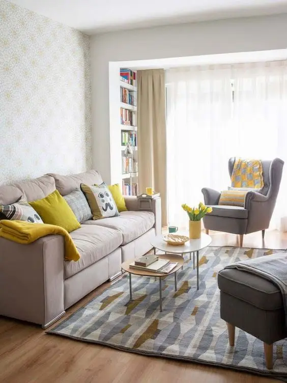small sunny living room