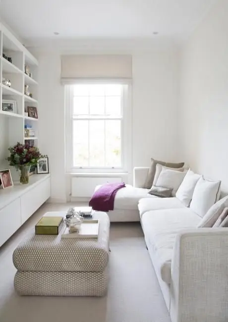 small white living room