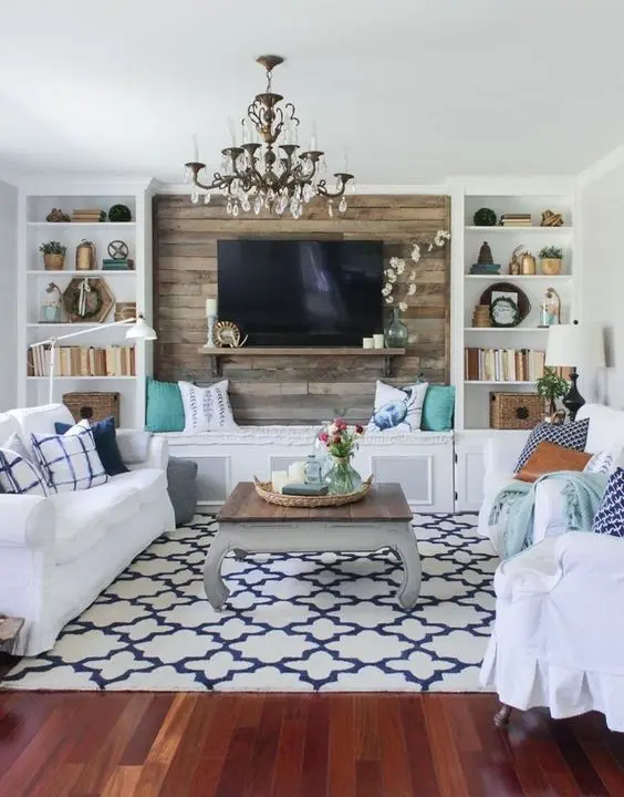 rustic coastal living room