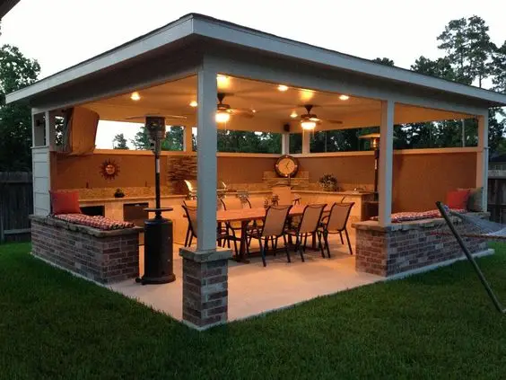 backyard kitchen pavilion