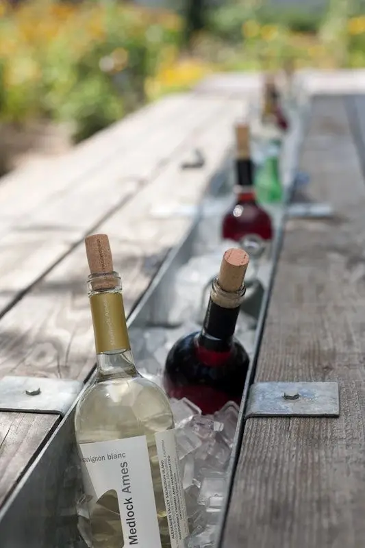 A Chiller Trough outdoor kitchen: Cold drinks are the best complement to warm days and hearty meals. Endless trips indoors