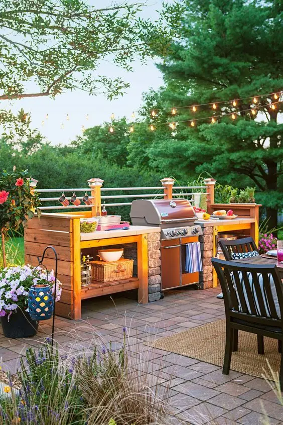 country patio outdoor kitchen