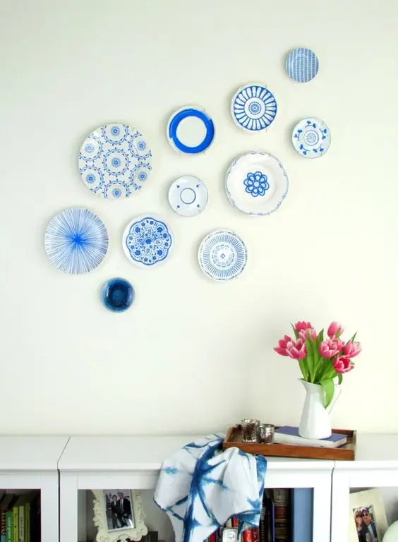 plates on a wall