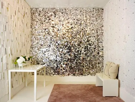glittery wall