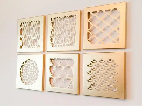 cardboard cutouts wall feature