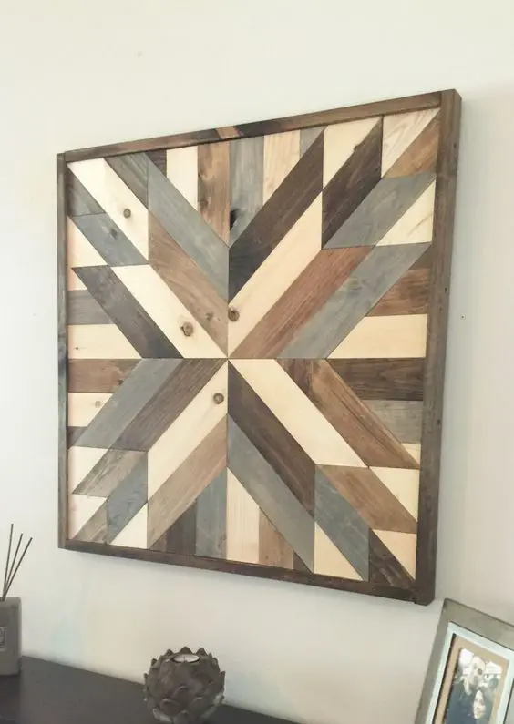 rustic wood quilt