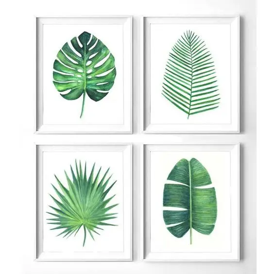 printed leaf frames