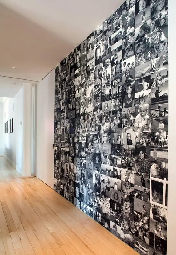 photo covered wall