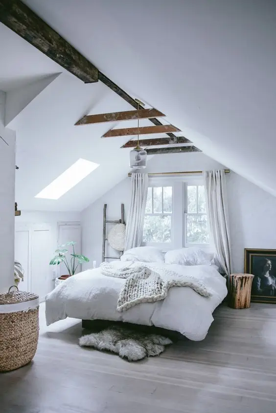 romantic farmhouse loft bedroom