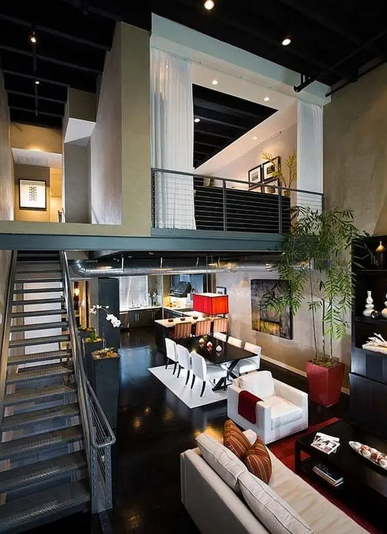 upscale apartment with loft bedroom