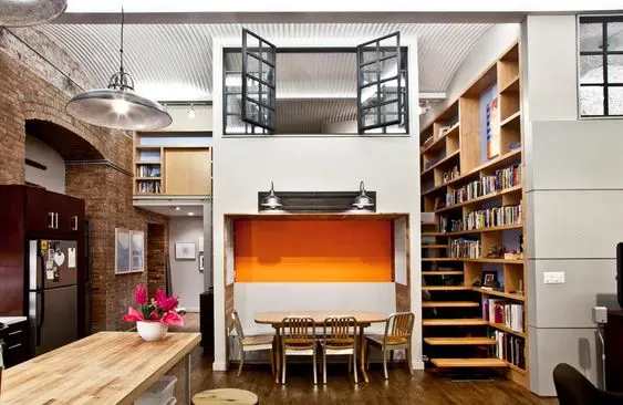 apartment with loft bedroom